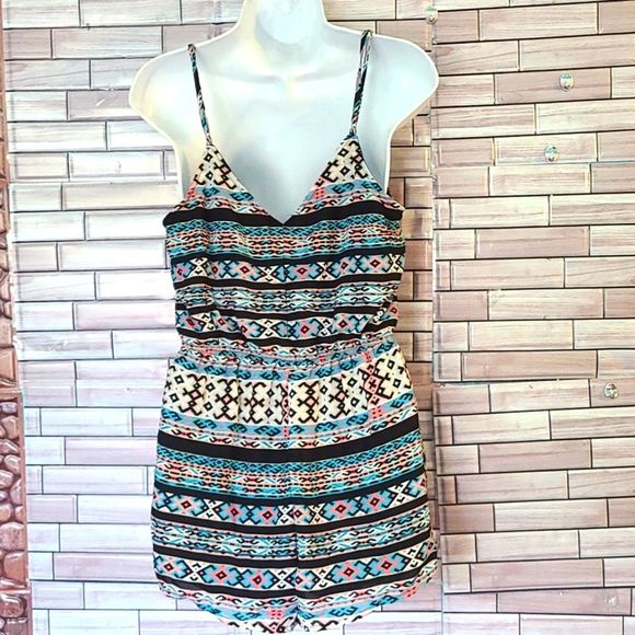 AZTEC print Forever 21 Size Medium Romper. - Picture 2 of 2